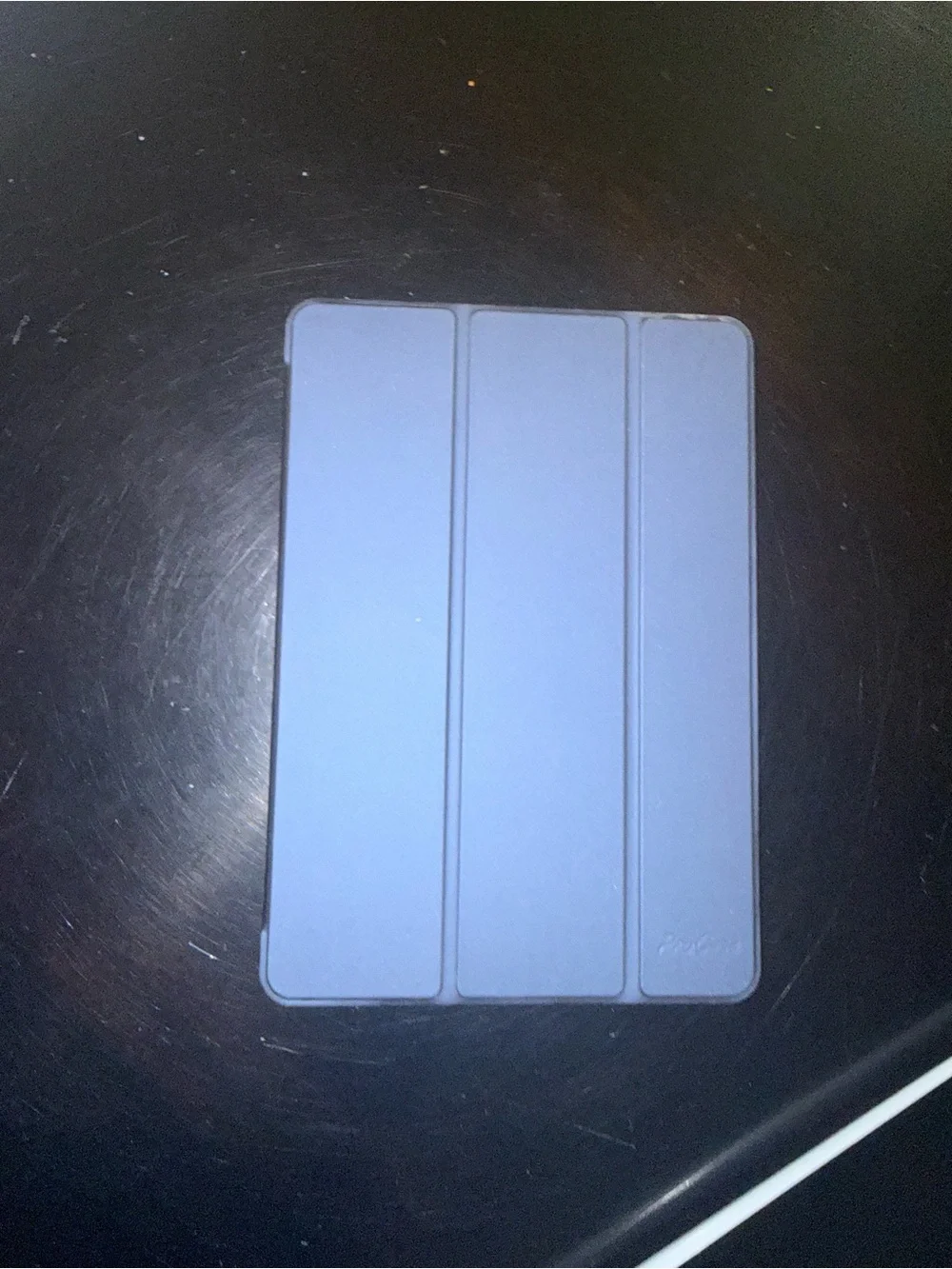 Apple ipad showing